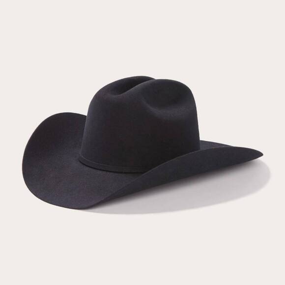 NEW STETSON men's lariat 45 hat in black